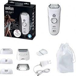 Braun Silk-épil 7 7-561 - Wet & Dry Epilator - 8 Extras + Free Bikini Trimmer)