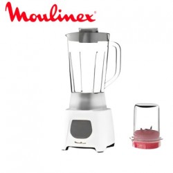 Moulinex Blender with Grinder, 450 Watt, White - LM2B21EG